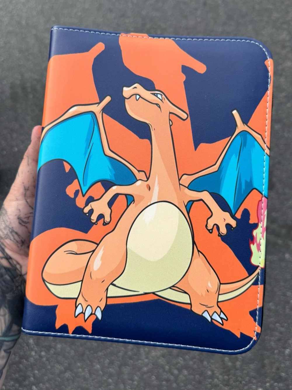 New Charizard Pokemon Card Zippered Binder